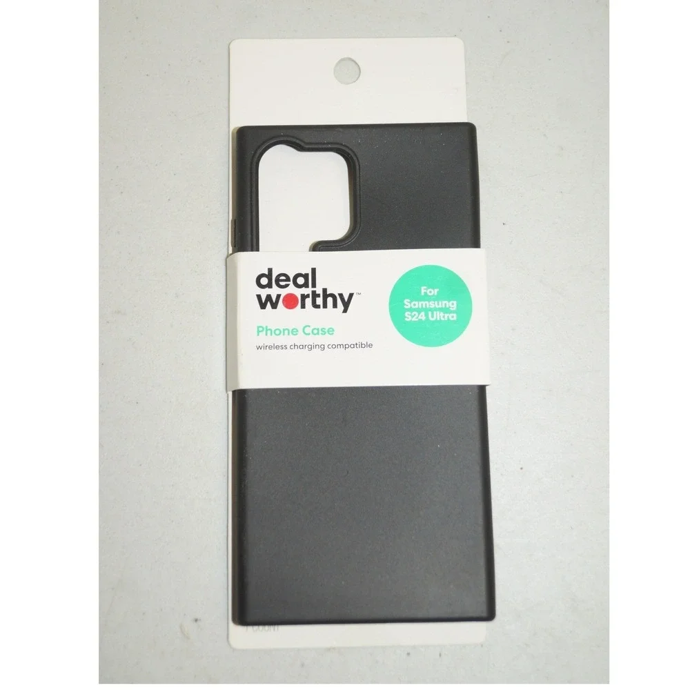 Deal Worthy Samsung S24 Ultra Phone Case Black Wireless Charging Compatible